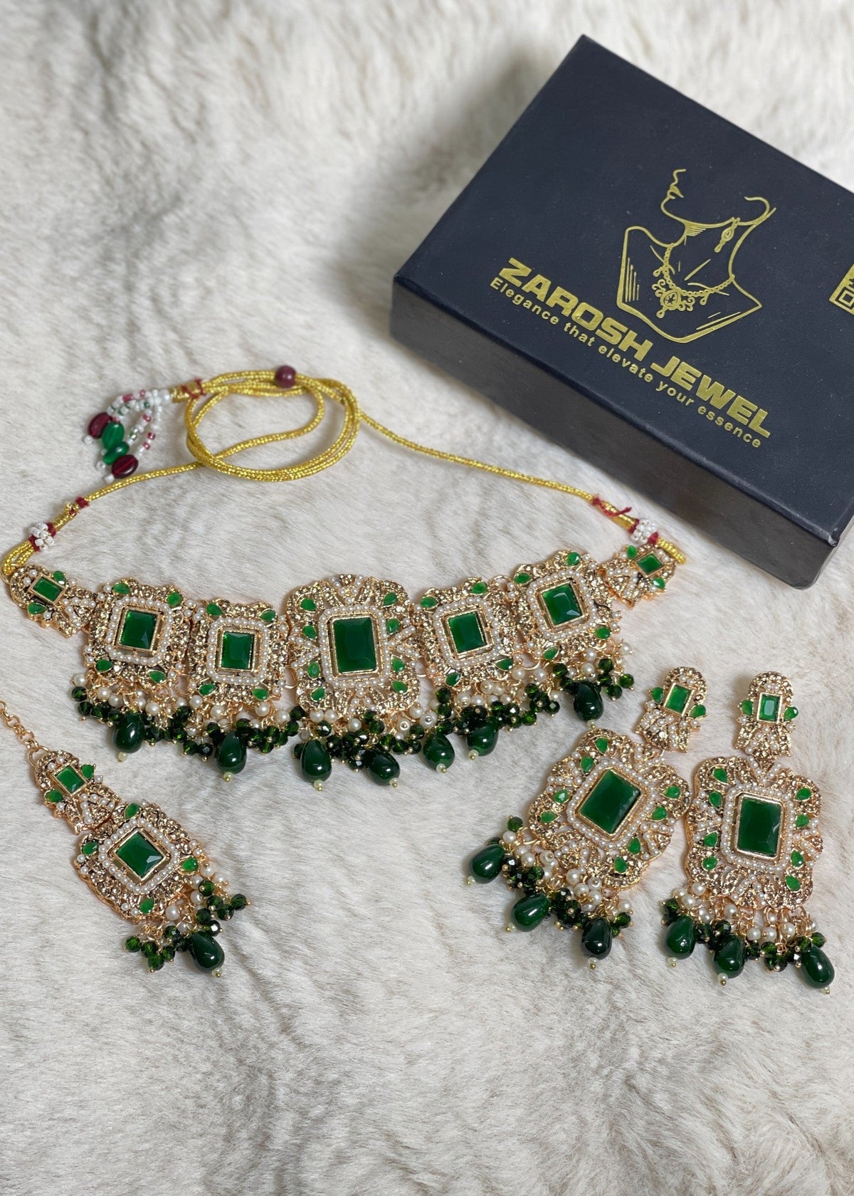Shop the Royal Pearl Choker Set from Zarosh Jewel