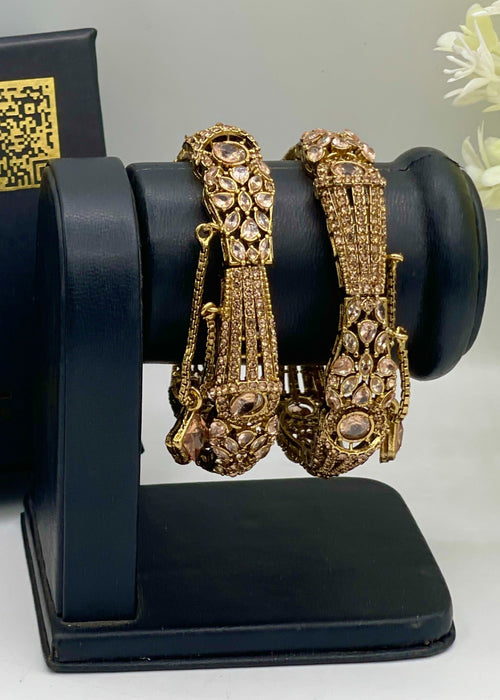 Shop the Rushna Openable Bangle Set from Zarosh Jewel