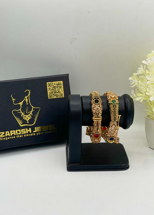 Shop the Rushna Openable Bangle Set from Zarosh Jewel