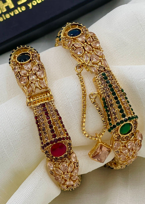 Shop the Rushna Openable Bangle Set from Zarosh Jewel