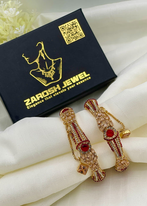 Shop the Rushna Openable Bangle Set from Zarosh Jewel