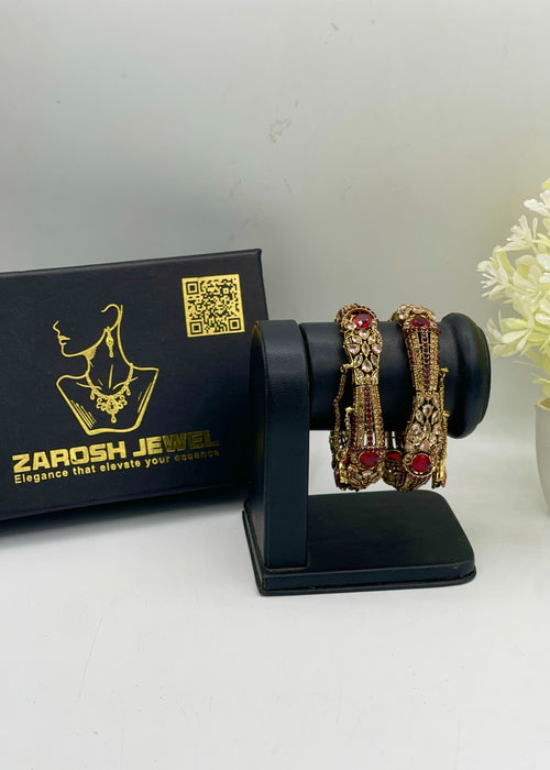 Shop the Rushna Openable Bangle Set from Zarosh Jewel