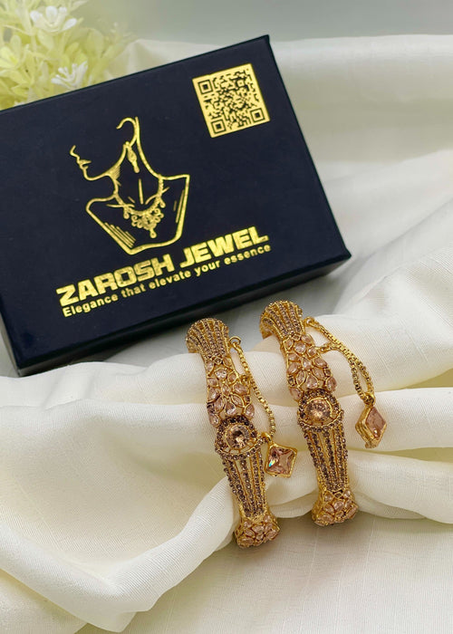 Shop the Rushna Openable Bangle Set from Zarosh Jewel