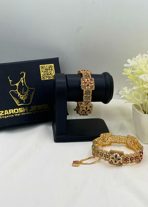 Shop the Sabaya Openable Bangle Set from Zarosh Jewel