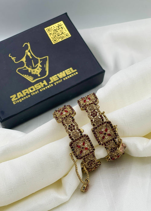 Shop the Sabaya Openable Bangle Set from Zarosh Jewel