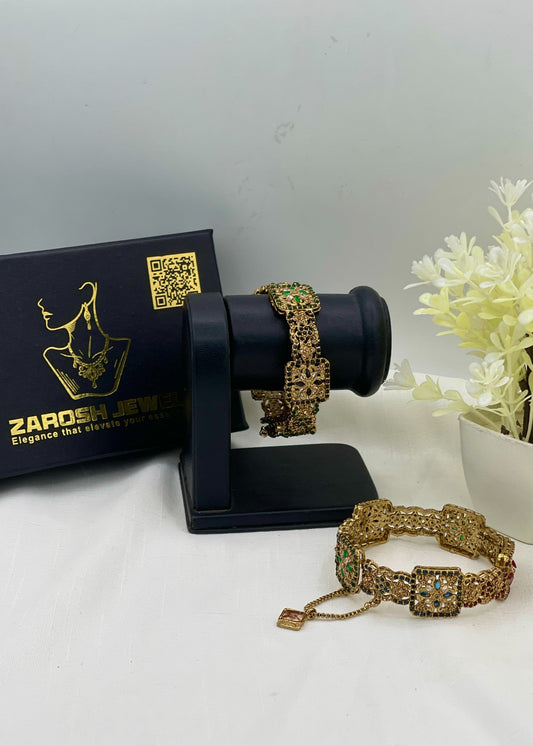 Shop the Sabaya Openable Bangle Set from Zarosh Jewel