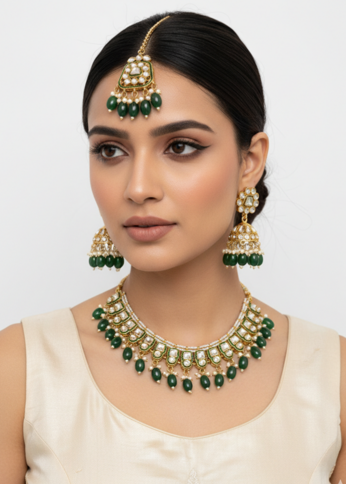 Shop the Sahar Kundan Necklace Set from Zarosh Jewel