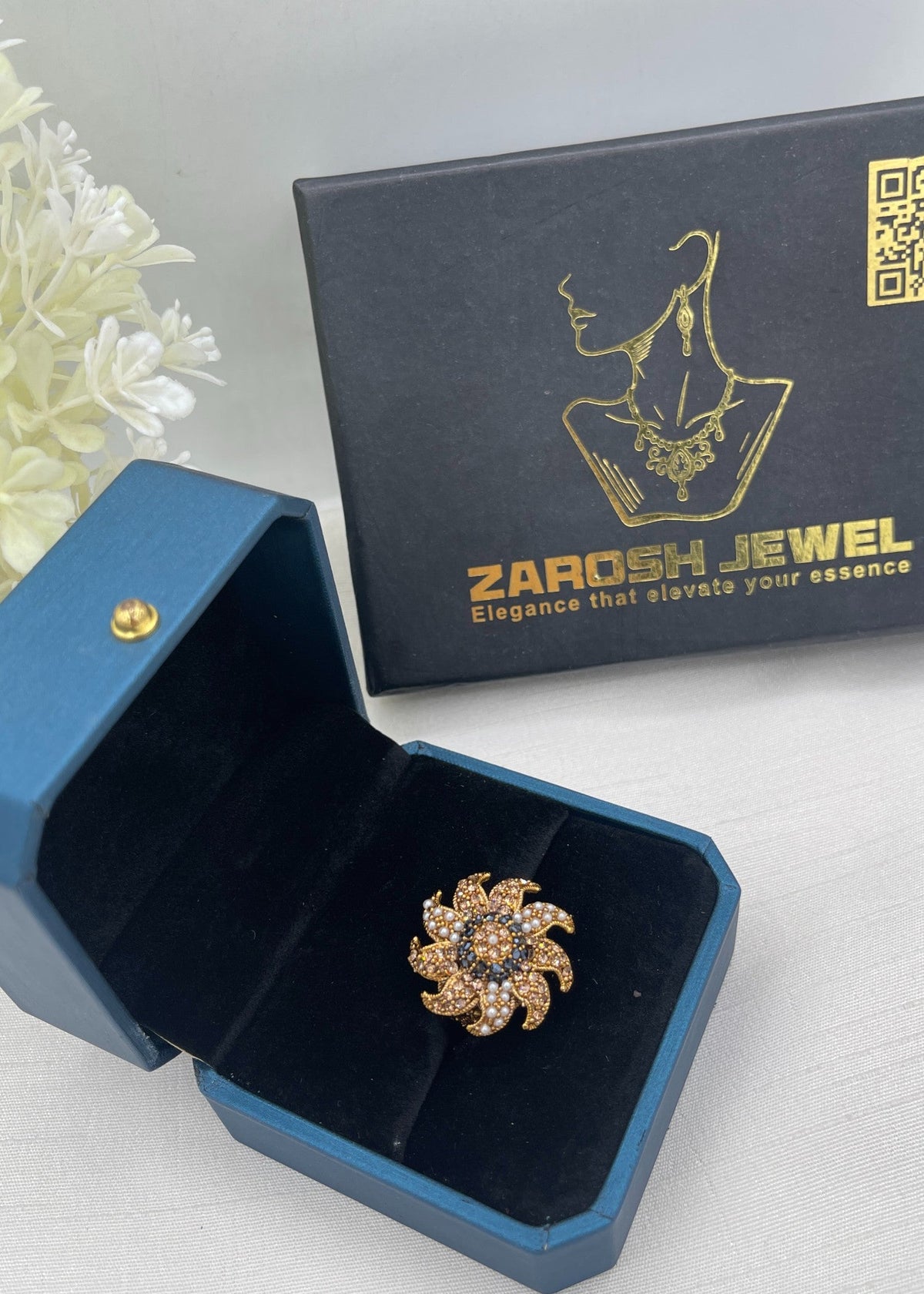 Shop the Sajida Premium Ring from Zarosh Jewel