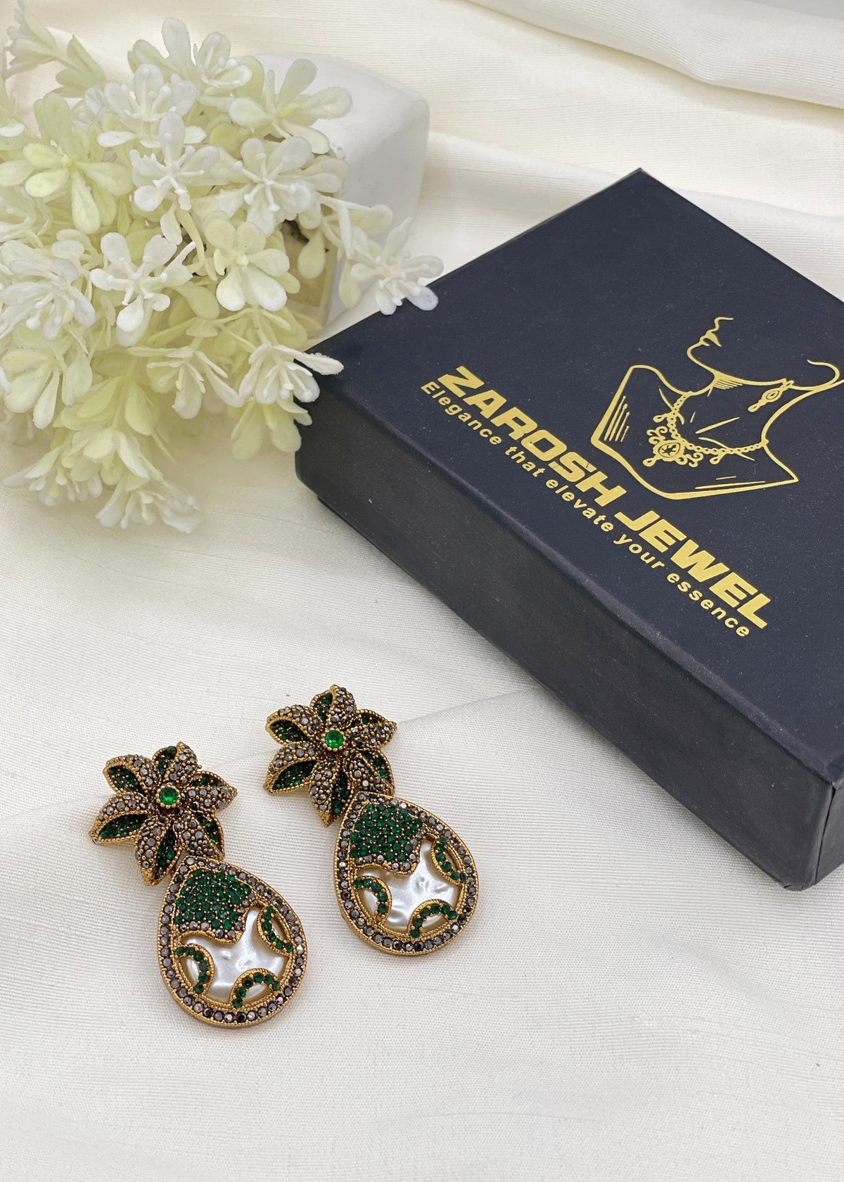 Shop the Salwa Earrings from Zarosh Jewel