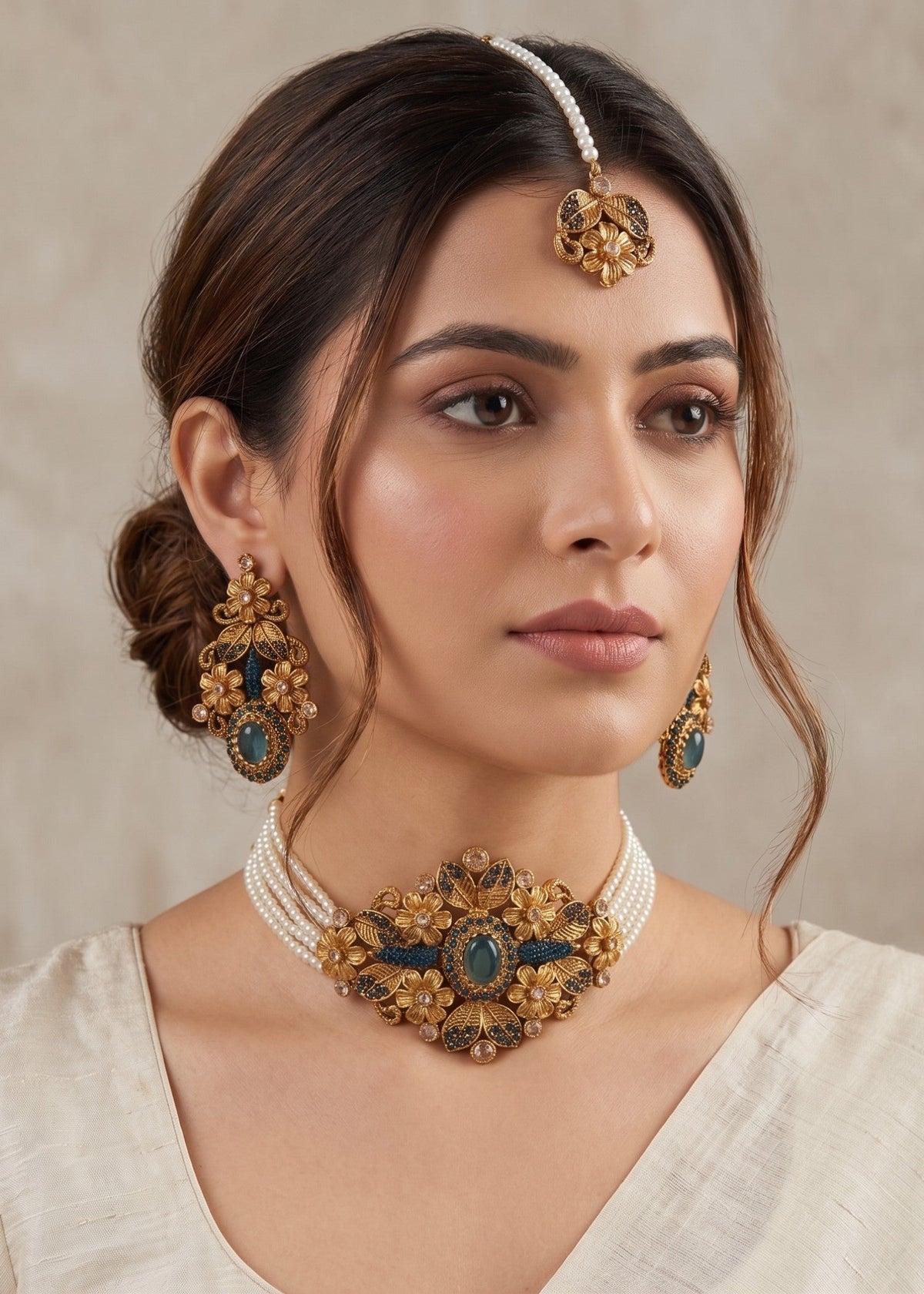 Samavia Choker set by Zarosh Jewel