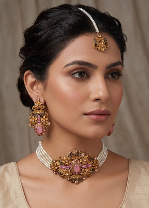 Shop the Samavia Choker set from Zarosh Jewel