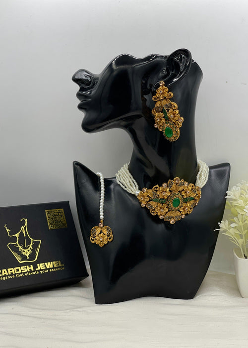 Shop the Samavia Choker set from Zarosh Jewel