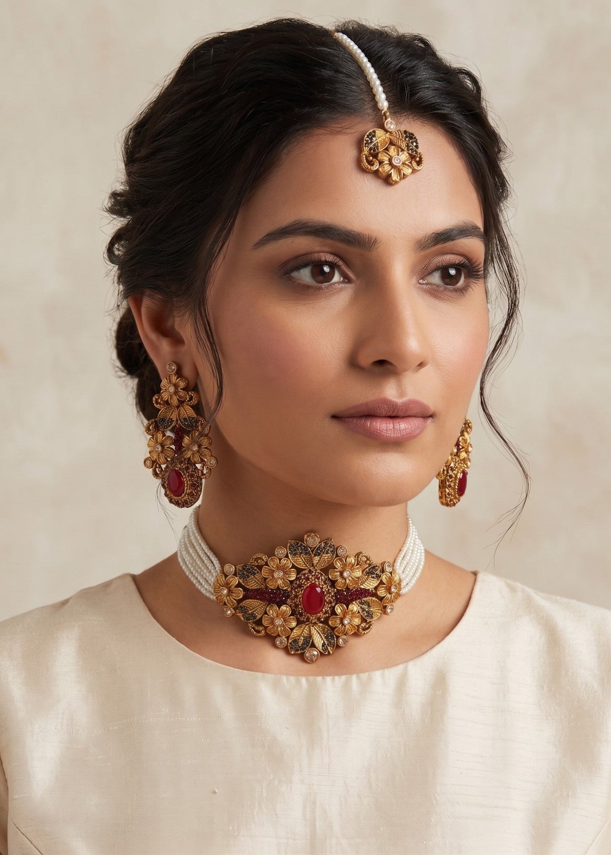 Shop the Samavia Choker set from Zarosh Jewel