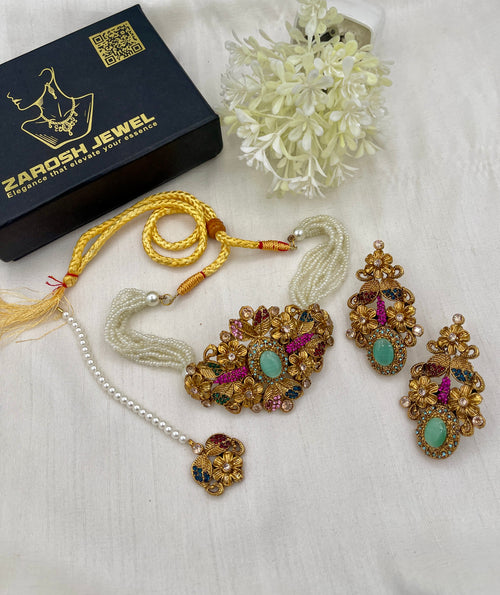 Shop the Samavia Choker set from Zarosh Jewel