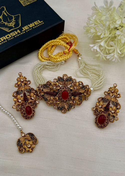 Shop the Samavia Choker set from Zarosh Jewel