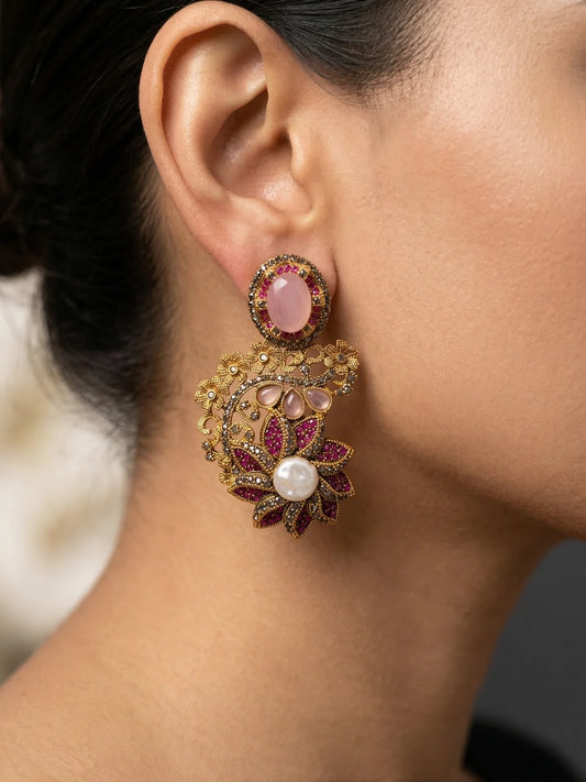 Sameeha Heritage Earrings | ZAROSH JEWEL