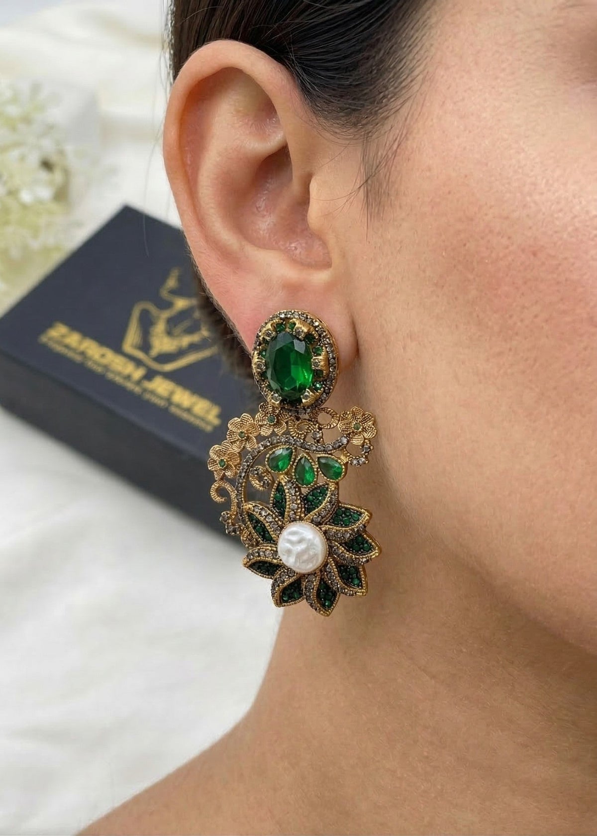 Shop the Sameeha Heritage Earrings from Zarosh Jewel