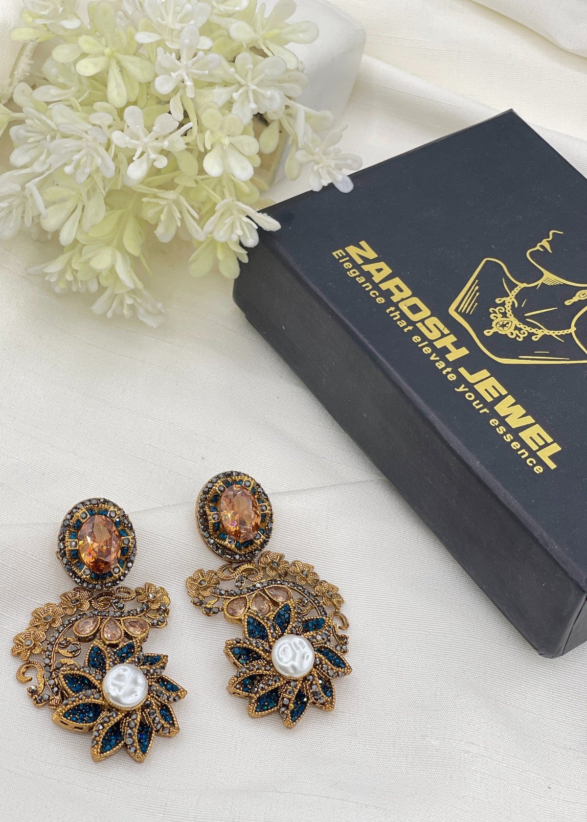 Shop the Sameeha Heritage Earrings from Zarosh Jewel