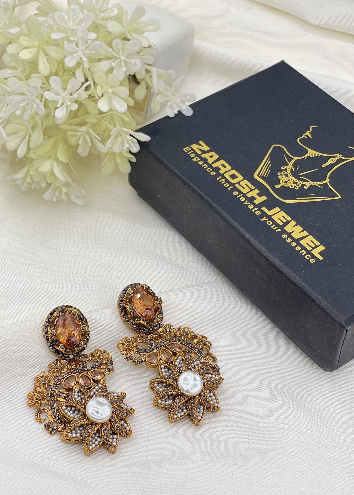Shop the Sameeha Heritage Earrings from Zarosh Jewel