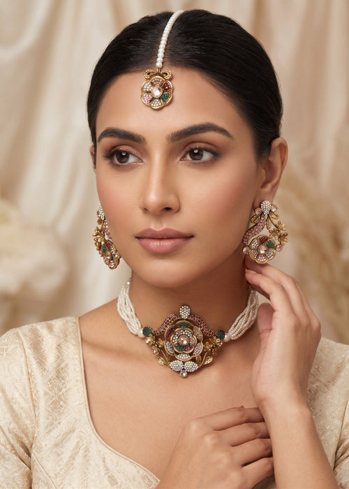 Shop the Samreen Choker Set from Zarosh Jewel