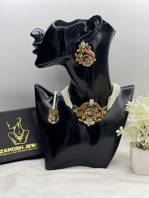Shop the Samreen Choker Set from Zarosh Jewel