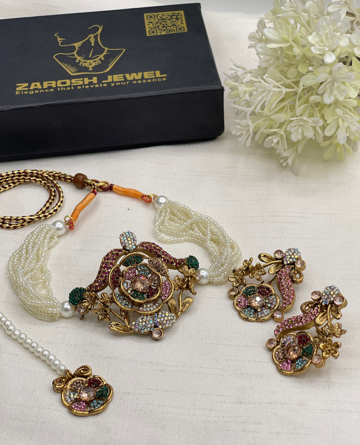 Shop the Samreen Choker Set from Zarosh Jewel