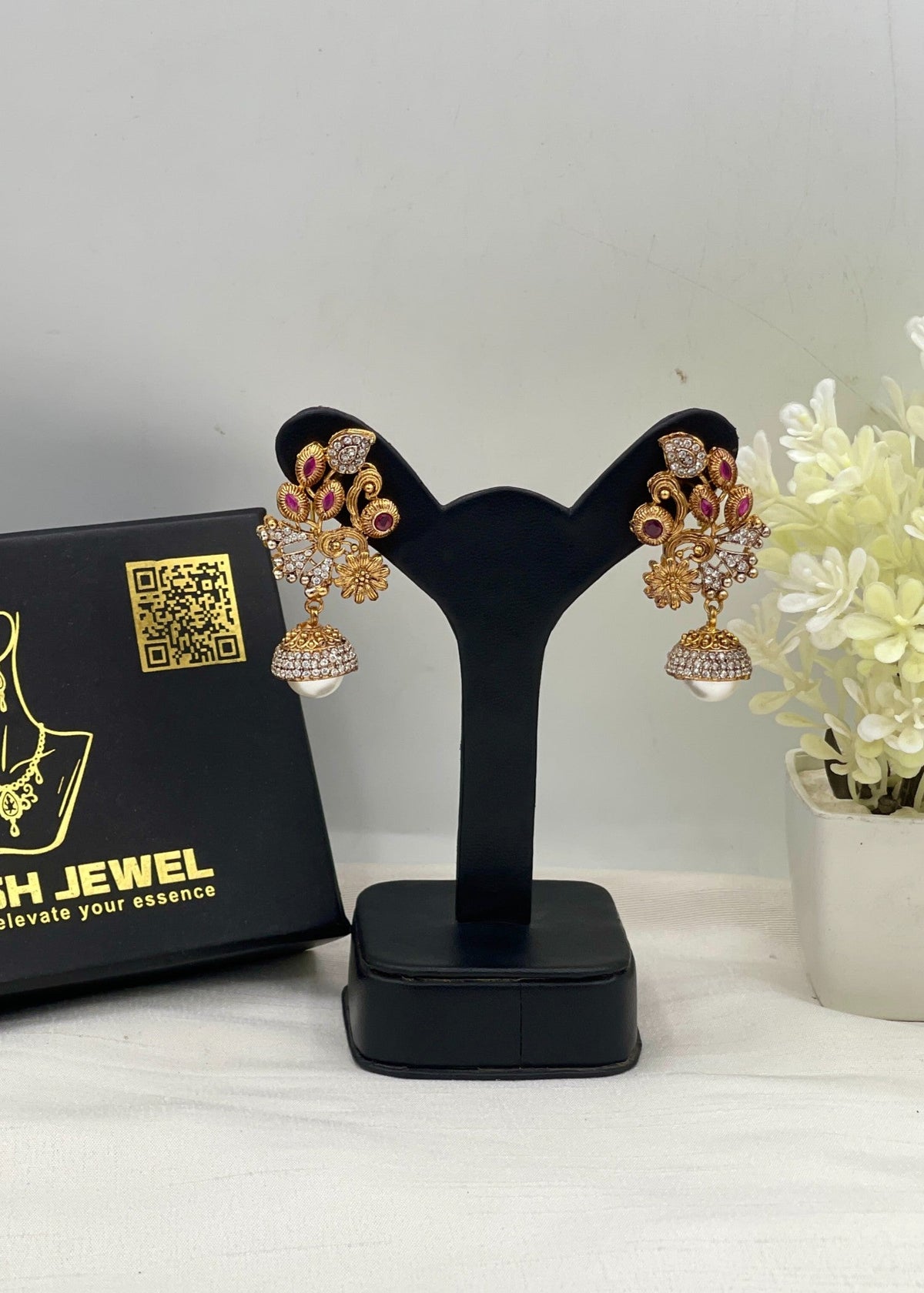 Shop the Sanobar Heritage Earring from Zarosh Jewel