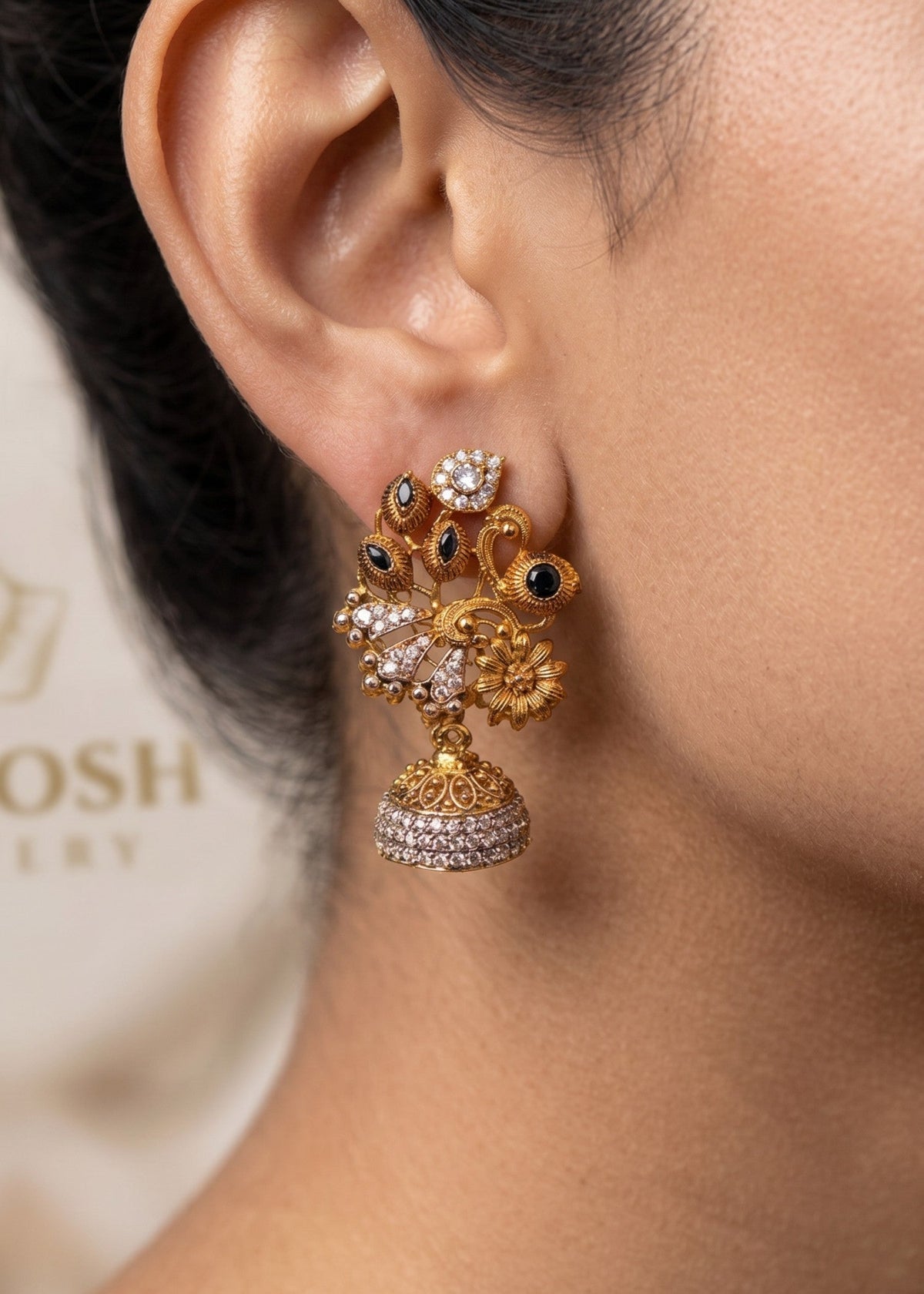 Shop the Sanobar Heritage Earring from Zarosh Jewel