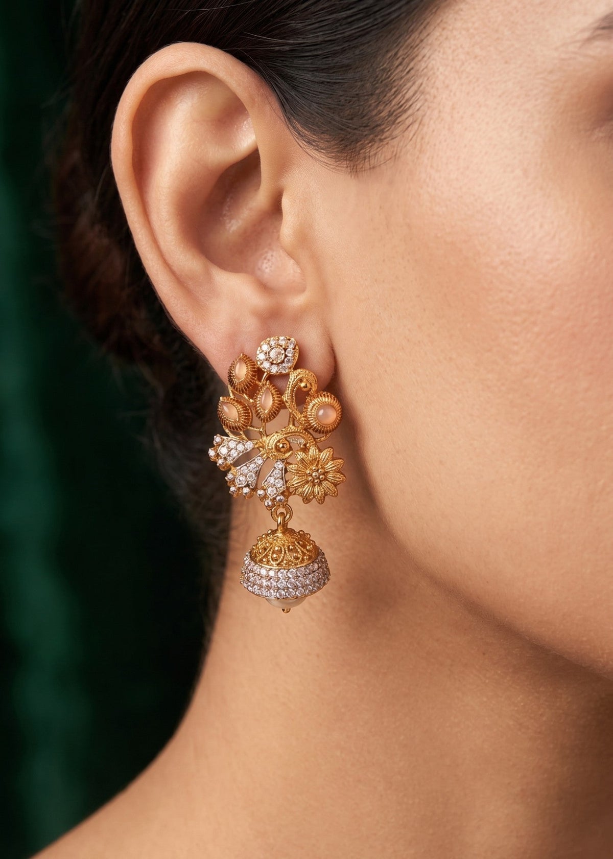 Shop the Sanobar Heritage Earring from Zarosh Jewel