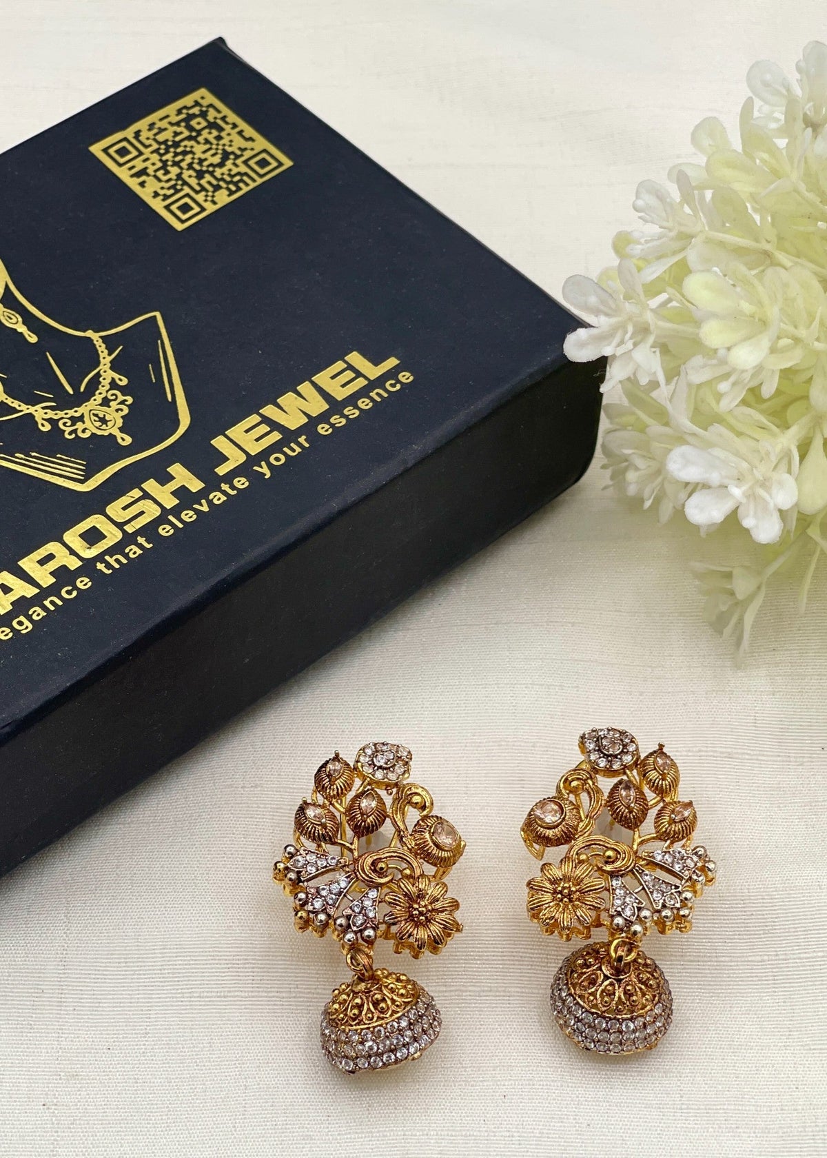 Shop the Sanobar Heritage Earring from Zarosh Jewel