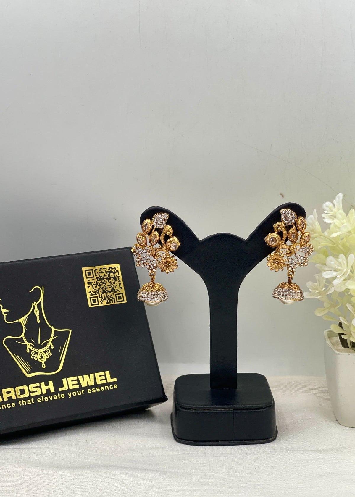 Shop the Sanobar Heritage Earring from Zarosh Jewel