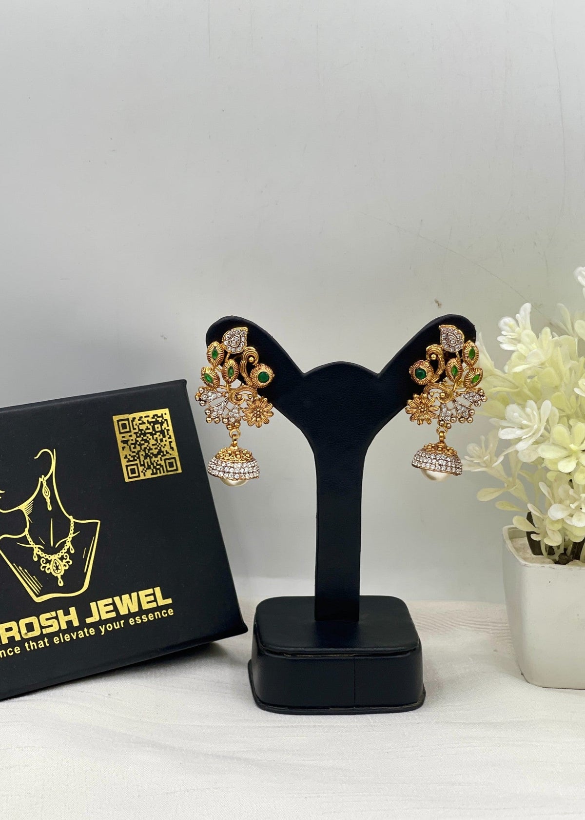 Shop the Sanobar Heritage Earring from Zarosh Jewel