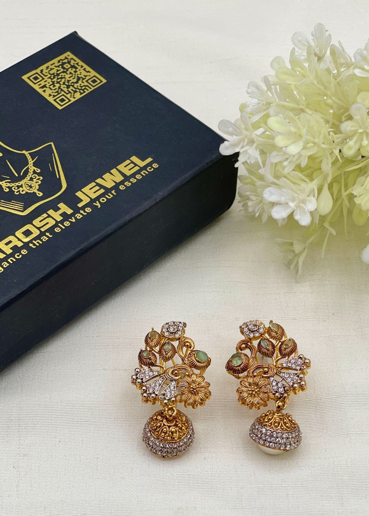 Shop the Sanobar Heritage Earring from Zarosh Jewel