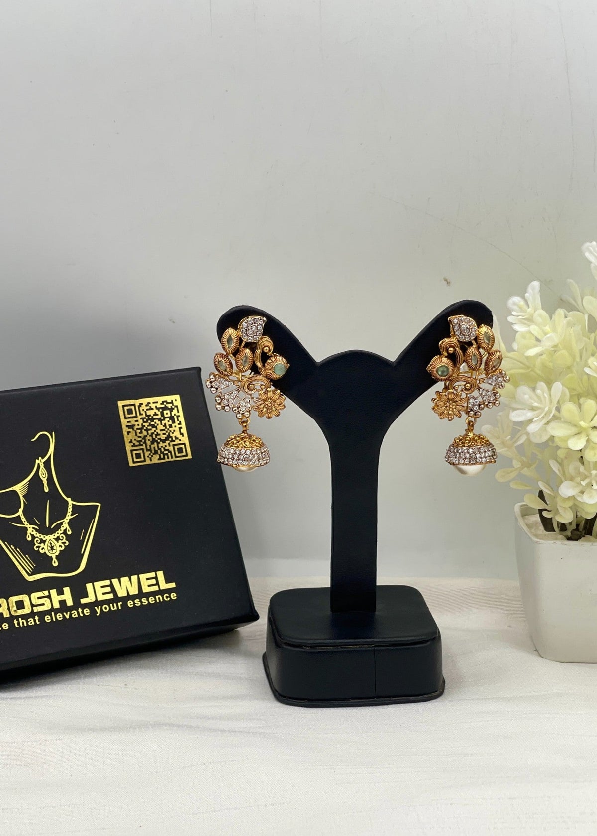 Shop the Sanobar Heritage Earring from Zarosh Jewel