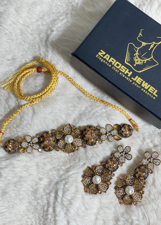 Shop the Sara Choker Set from Zarosh Jewel