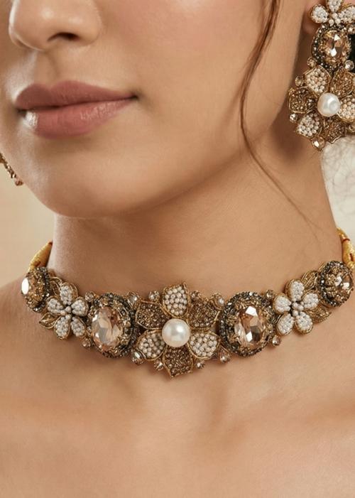 Shop the Sara Choker Set from Zarosh Jewel