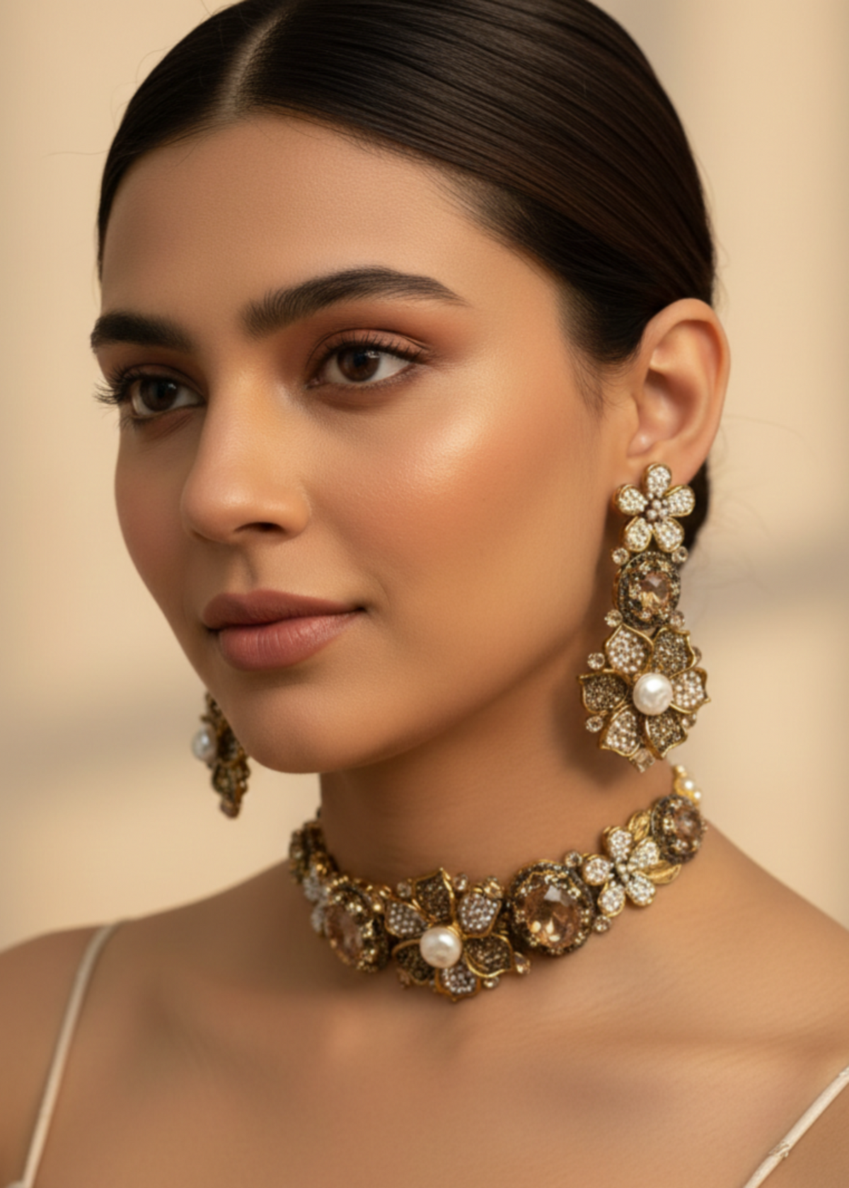 Shop the Sara Choker Set from Zarosh Jewel