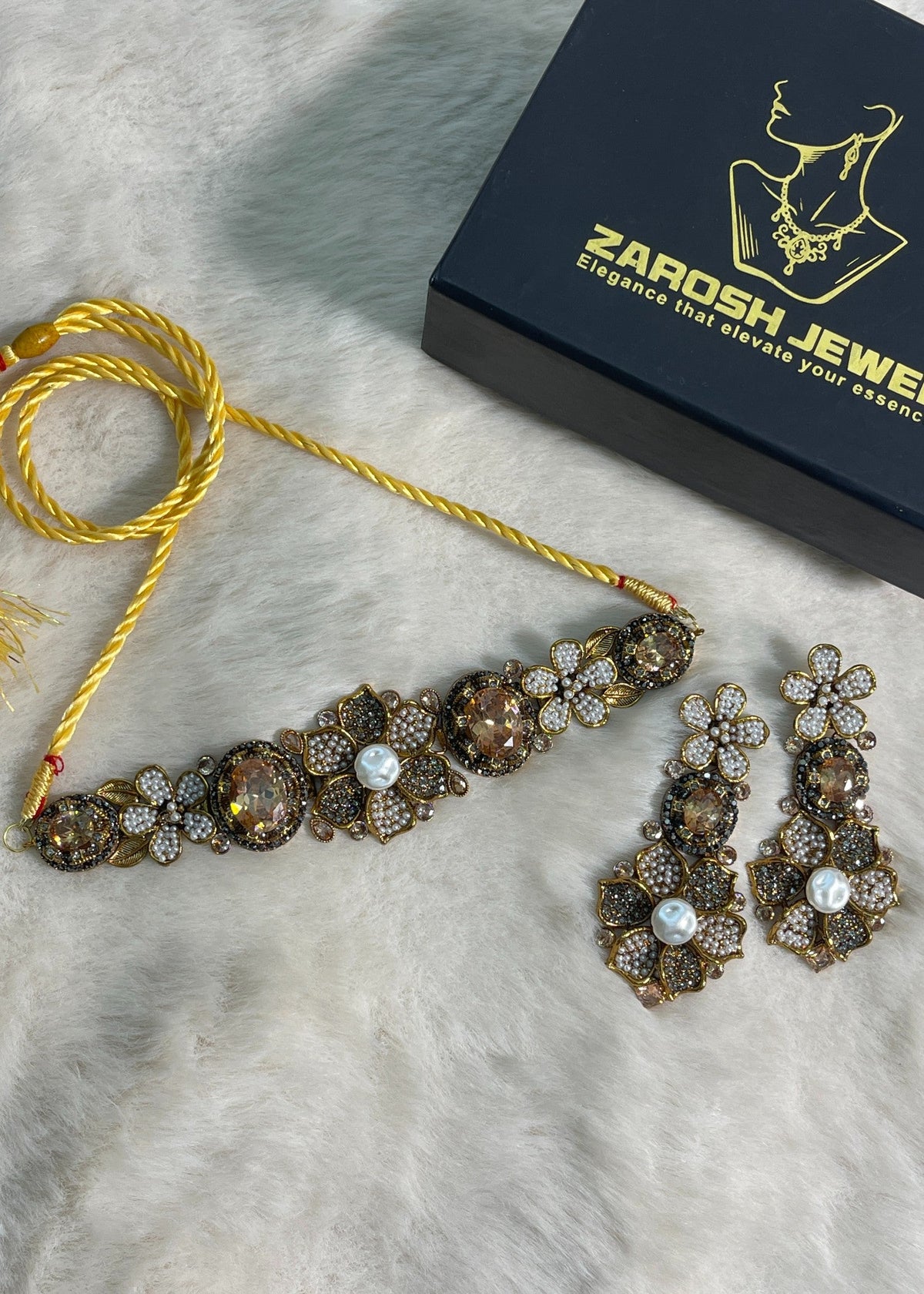 Shop the Sara Choker Set from Zarosh Jewel