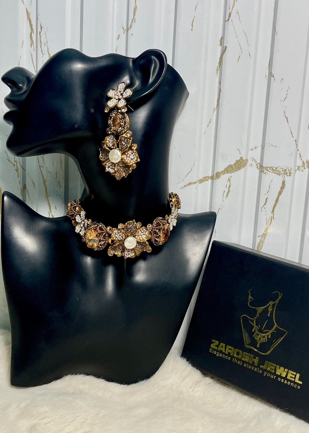 Shop the Sara Choker Set from Zarosh Jewel
