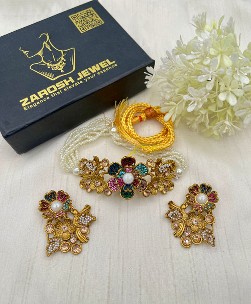 Shop the Sawdah Choker Set from Zarosh Jewel