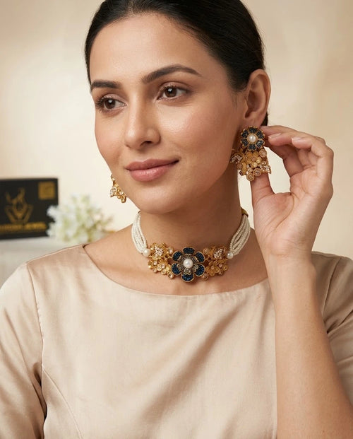 Shop the Sawdah Choker Set from Zarosh Jewel