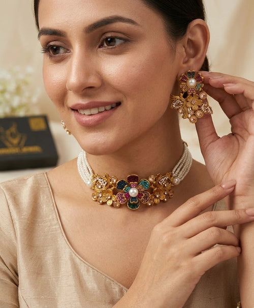 Shop the Sawdah Choker Set from Zarosh Jewel