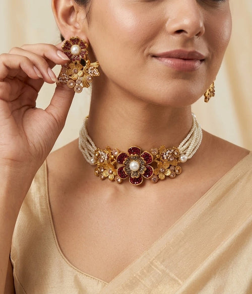 Shop the Sawdah Choker Set from Zarosh Jewel