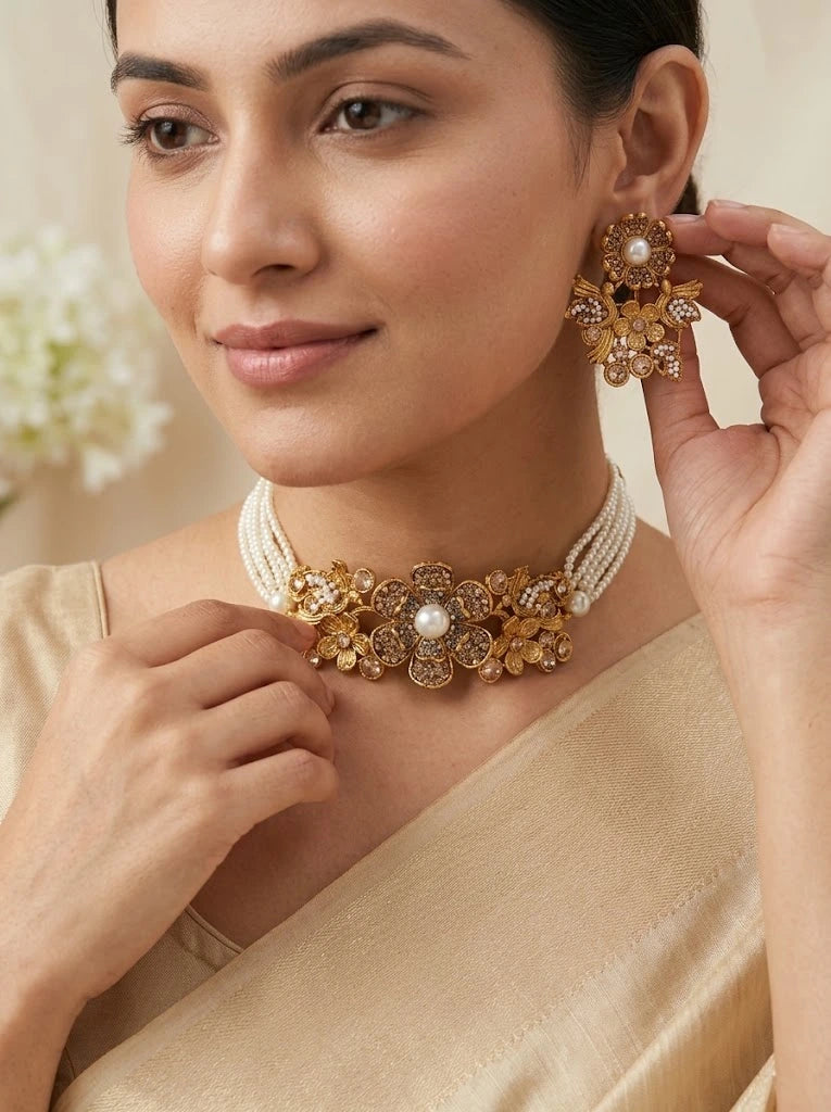 Shop the Sawdah Choker Set from Zarosh Jewel