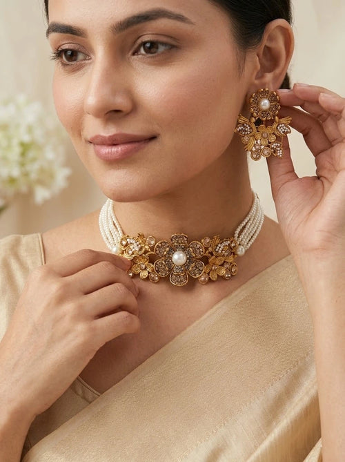Shop the Sawdah Choker Set from Zarosh Jewel