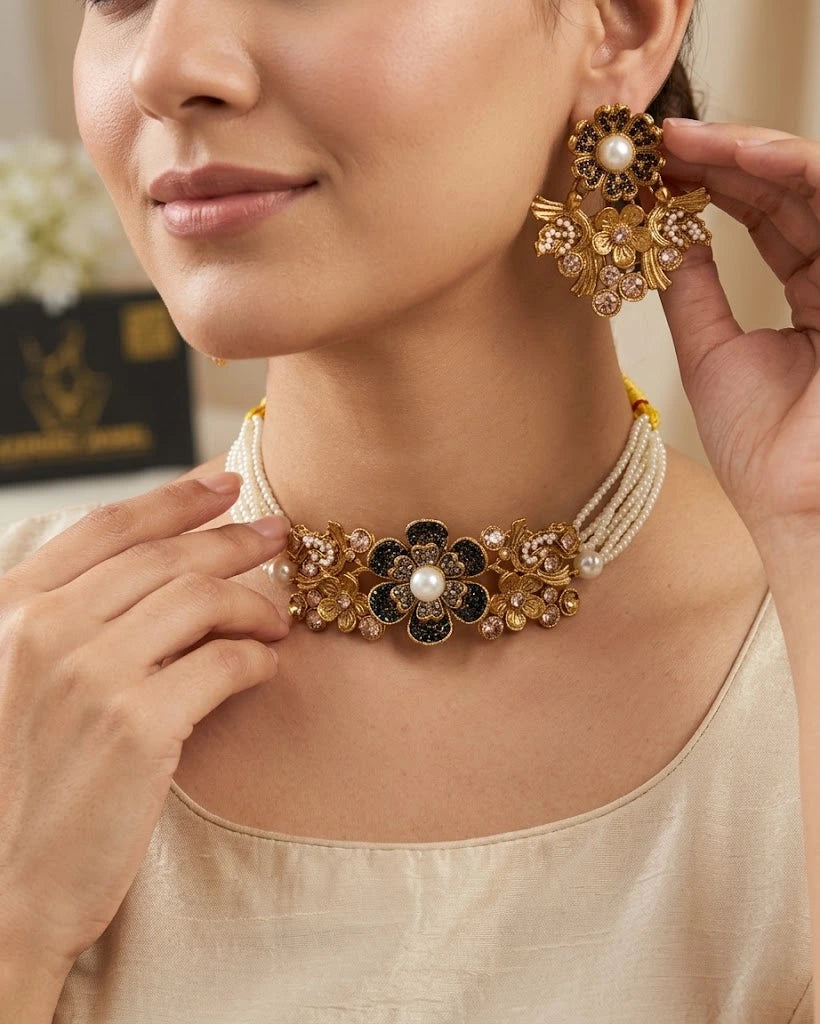 Shop the Sawdah Choker Set from Zarosh Jewel