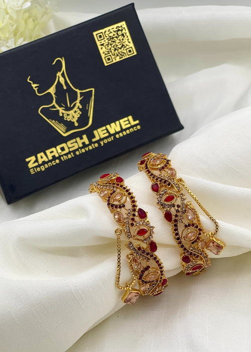 Shop the Saya Openable Bangle Set from Zarosh Jewel