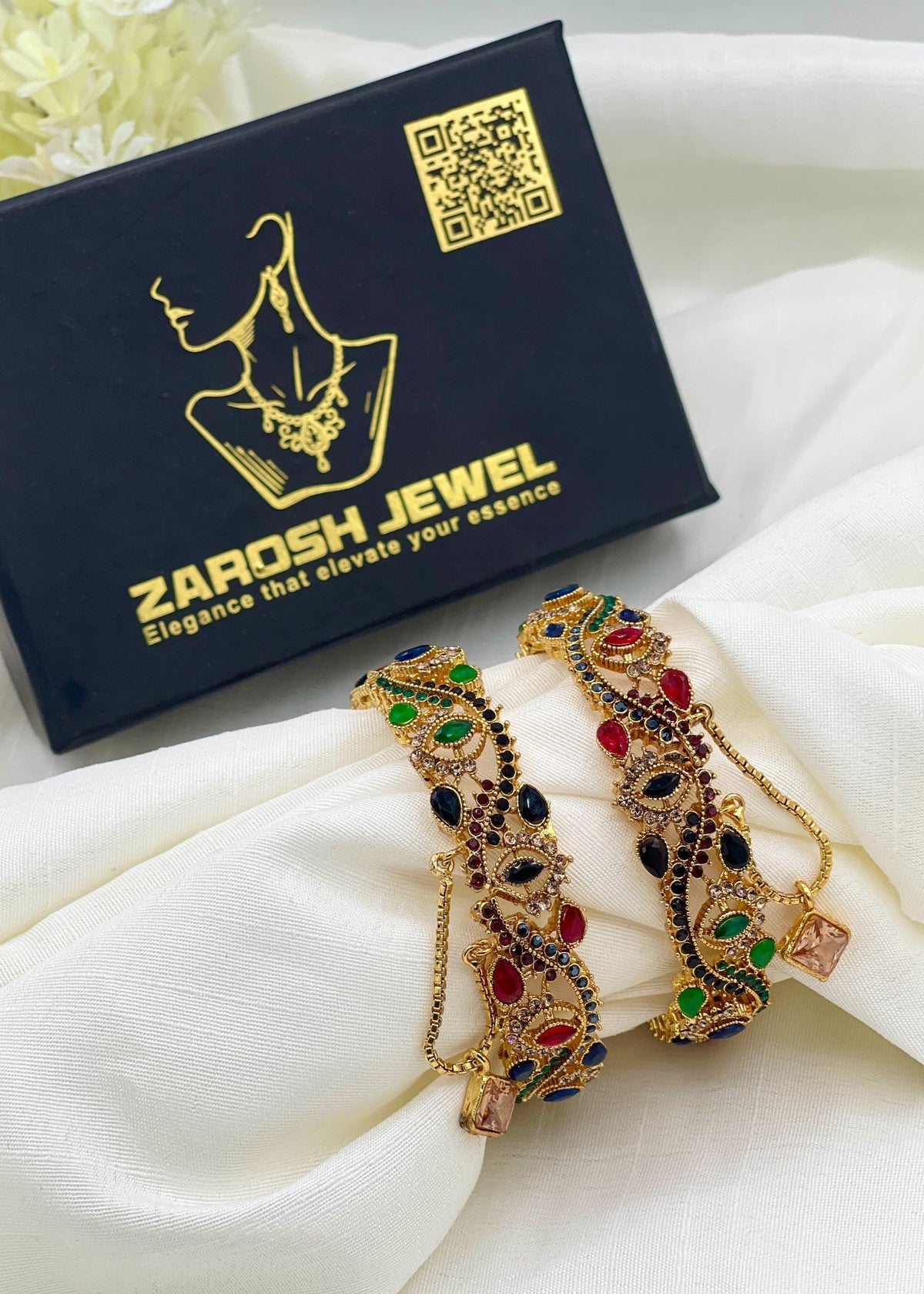 Saya Openable Bangle Set by Zarosh Jewel
