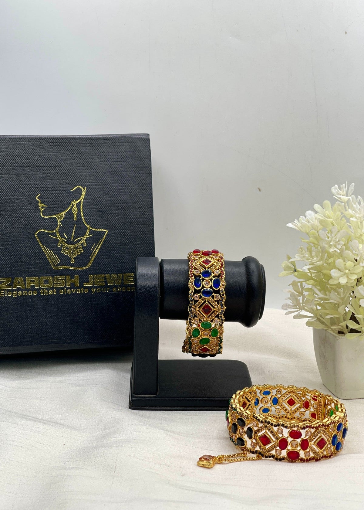 Shop the Sehrish Bangle Set from Zarosh Jewel