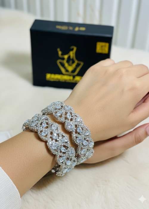 Shop the Seraphine Bloom Bangles Openable from Zarosh Jewel